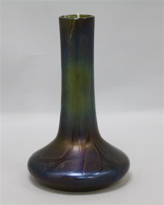 A Loetz iridescent glass vase